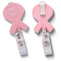 Awareness Ribbon Retractable Reel Badge Holder Clips